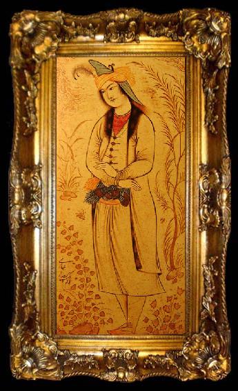 framed  Reza Abbasi Prince, ta009-2